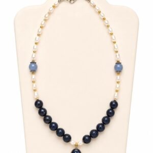 Lapis and Pearl Necklace