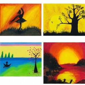 Oil Pastel Landscapes