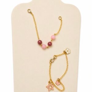 Rose Quartz Chain Set