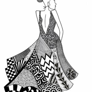 The Zentangle Gown