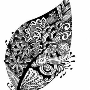 Zentangle Leaf